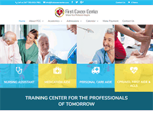 Tablet Screenshot of firstcareercenter.com